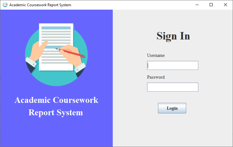 Academic Coursework Report System
